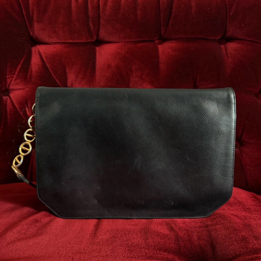 CHRISTIAN DIOR BLACK LEATHER CROSSBODY BAG - Picture 4 of 9